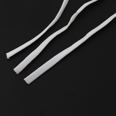 Polyester Spandex-Weiß 1/8 Zoll-runde elastische Schnur